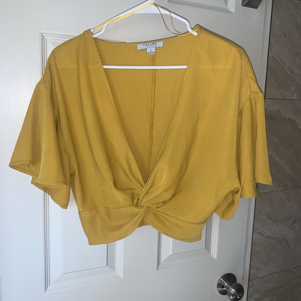 Yellow Crop Top